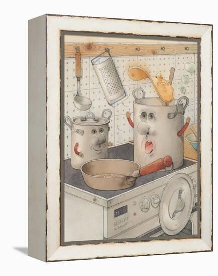 On the Kitchen Range, 2003-Kestutis Kasparavicius-Framed Premier Image Canvas