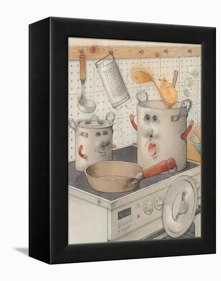 On the Kitchen Range, 2003-Kestutis Kasparavicius-Framed Premier Image Canvas