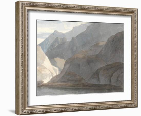 On the Lake Como, 1781-Francis Towne-Framed Giclee Print