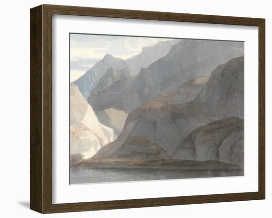 On the Lake Como, 1781-Francis Towne-Framed Premium Giclee Print