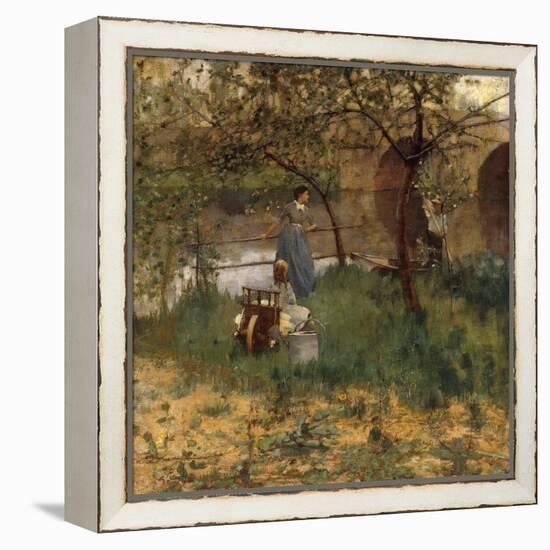 On the Loing, 1884-Sir John Lavery-Framed Premier Image Canvas