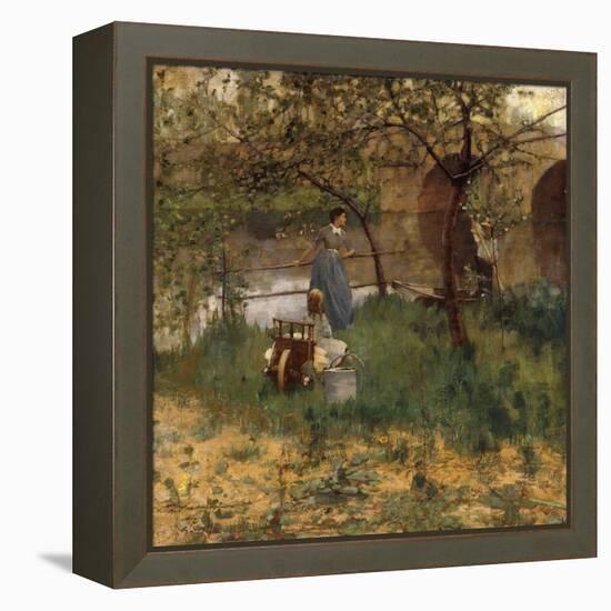 On the Loing, 1884-Sir John Lavery-Framed Premier Image Canvas