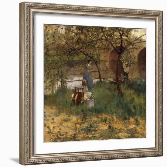 On the Loing, 1884-Sir John Lavery-Framed Giclee Print