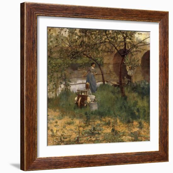 On the Loing, 1884-Sir John Lavery-Framed Giclee Print