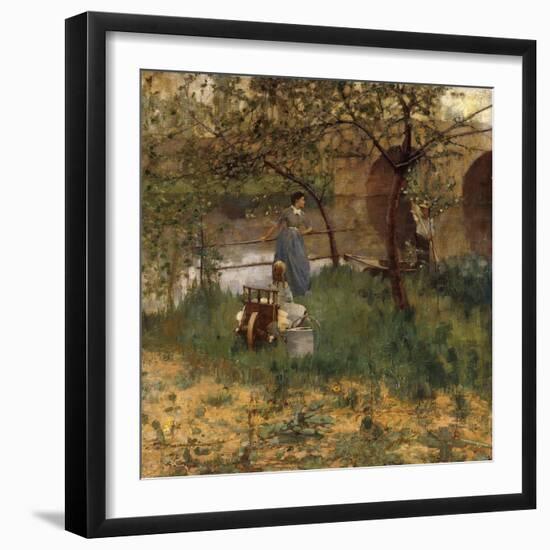 On the Loing, 1884-Sir John Lavery-Framed Giclee Print