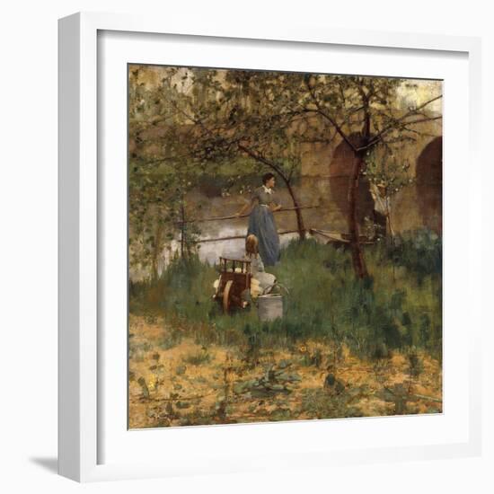 On the Loing, 1884-Sir John Lavery-Framed Giclee Print