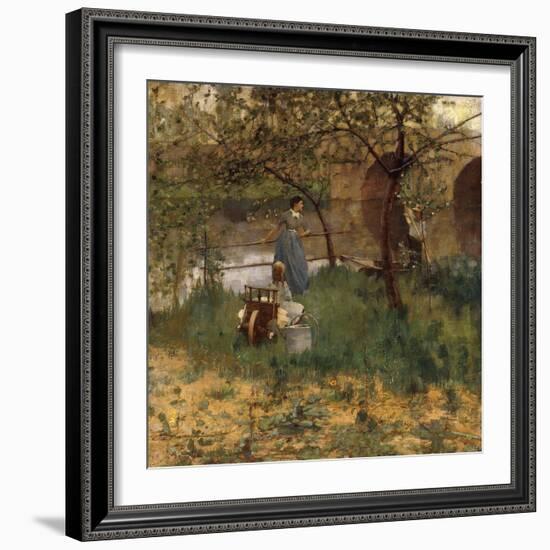 On the Loing, 1884-Sir John Lavery-Framed Giclee Print