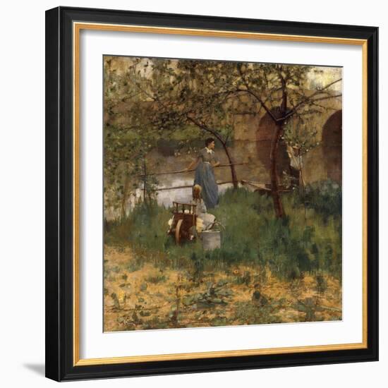 On the Loing, 1884-Sir John Lavery-Framed Giclee Print