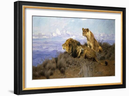 On the Lookout-Wilhelm Kuhnert-Framed Giclee Print