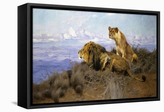 On the Lookout-Wilhelm Kuhnert-Framed Premier Image Canvas