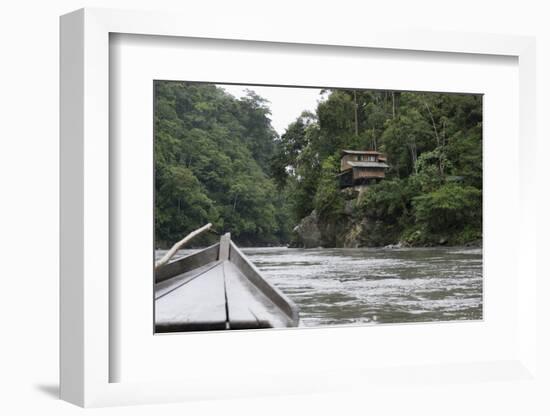 On the Madre De Dios River, Peru, South America-Peter Groenendijk-Framed Photographic Print