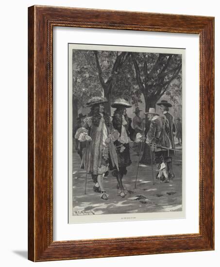 On the Mall in 1660-Richard Caton Woodville II-Framed Giclee Print