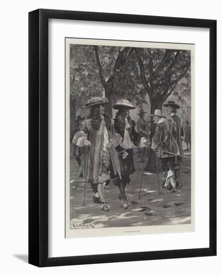 On the Mall in 1660-Richard Caton Woodville II-Framed Giclee Print