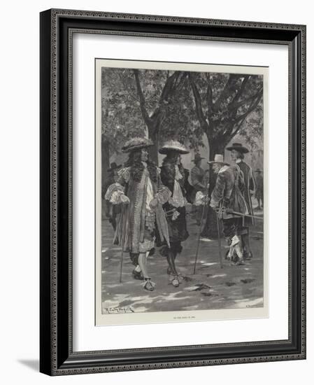 On the Mall in 1660-Richard Caton Woodville II-Framed Giclee Print