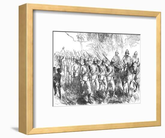 'On the march from Elmina', c1880-Unknown-Framed Giclee Print