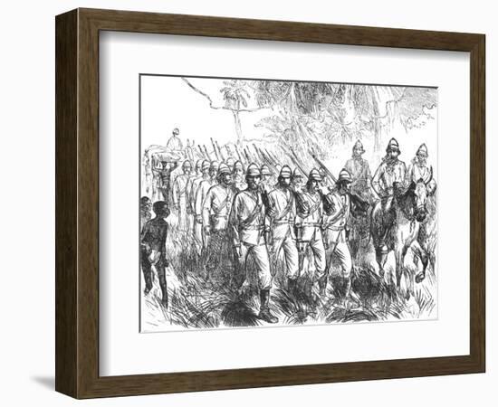 'On the march from Elmina', c1880-Unknown-Framed Giclee Print