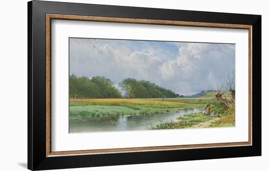 On the Meadows of Old Newburyport-Alfred Thompson Bricher-Framed Premium Giclee Print