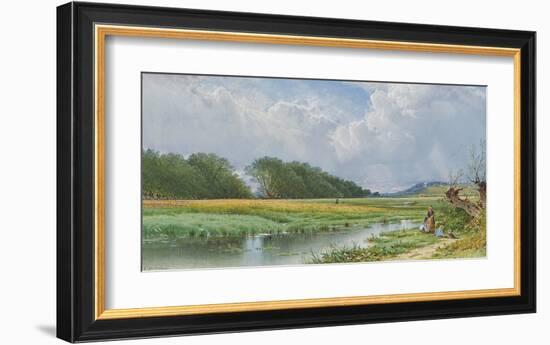 On the Meadows of Old Newburyport-Alfred Thompson Bricher-Framed Premium Giclee Print