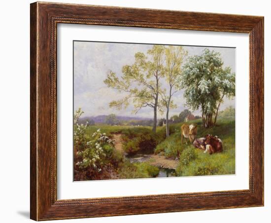 On the Minnow Stream, Dorking, Surrey-Charles Collins-Framed Giclee Print