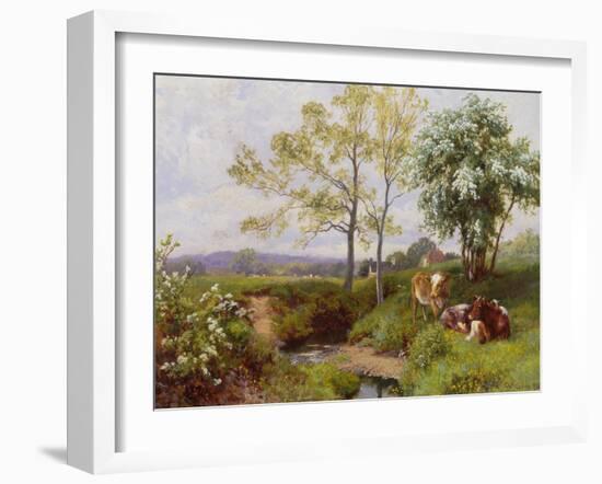 On the Minnow Stream, Dorking, Surrey-Charles Collins-Framed Giclee Print