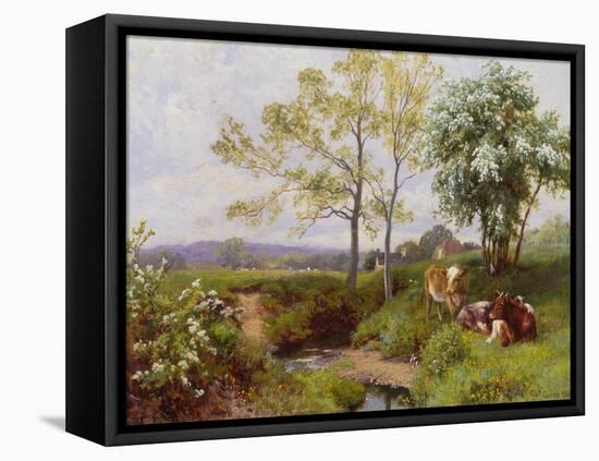 On the Minnow Stream, Dorking, Surrey-Charles Collins-Framed Premier Image Canvas