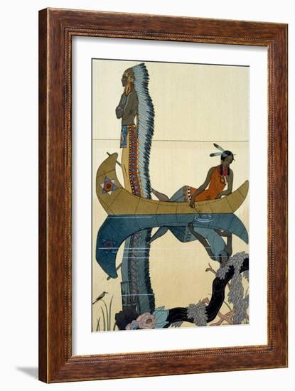 On the Missouri, 1922-Georges Barbier-Framed Giclee Print
