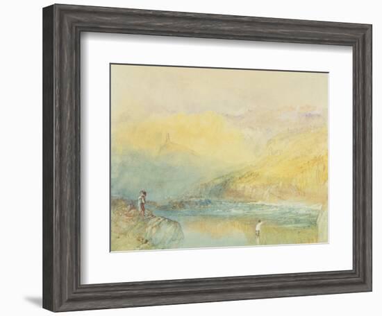 On the Mosell, Near Traben Trarabach, C.1841-J. M. W. Turner-Framed Giclee Print