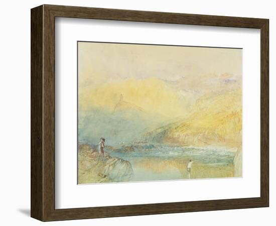 On the Mosell, Near Traben Trarabach, C.1841-J. M. W. Turner-Framed Giclee Print