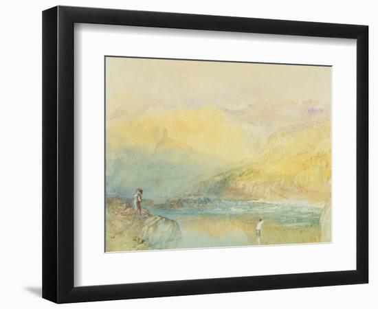 On the Mosell, Near Traben Trarabach, C.1841-J. M. W. Turner-Framed Giclee Print