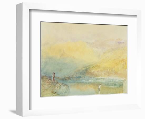 On the Mosell, Near Traben Trarabach, C.1841-J. M. W. Turner-Framed Giclee Print