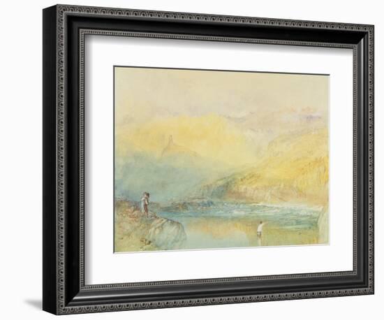 On the Mosell, Near Traben Trarabach, C.1841-J. M. W. Turner-Framed Giclee Print