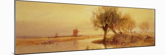 On the Norfolk Broads, Evening-Edward Duncan-Mounted Giclee Print