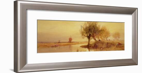 On the Norfolk Broads, Evening-Edward Duncan-Framed Giclee Print