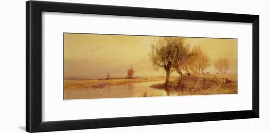 On the Norfolk Broads, Evening-Edward Duncan-Framed Giclee Print