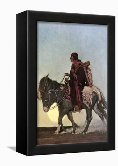 On the October Trail, Early 20th Century-Newell Convers Wyeth-Framed Giclee Print