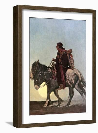 On the October Trail, Early 20th Century-Newell Convers Wyeth-Framed Giclee Print
