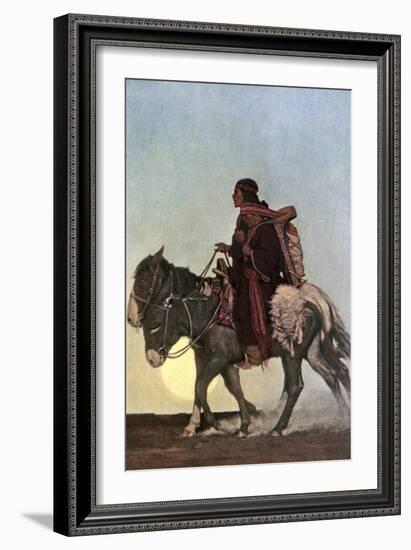 On the October Trail, Early 20th Century-Newell Convers Wyeth-Framed Giclee Print