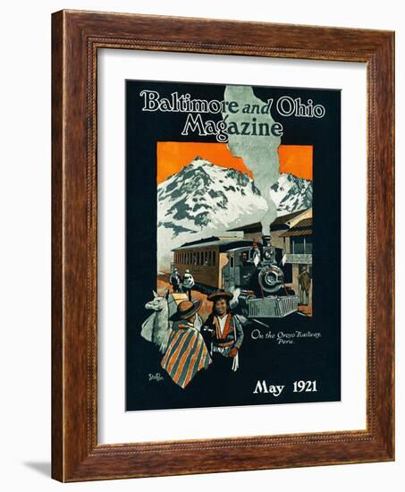 On the Oroyo Railroad, Peru-Steffan-Framed Giclee Print