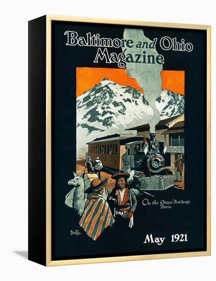 On the Oroyo Railroad, Peru-Steffan-Framed Premier Image Canvas