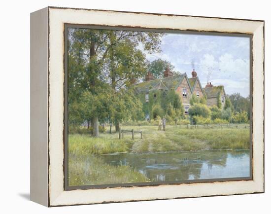 On the Ouse at Hemingford Grey, 1890-William Fraser Garden-Framed Premier Image Canvas