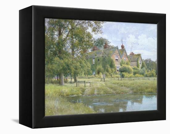 On the Ouse at Hemingford Grey, 1890-William Fraser Garden-Framed Premier Image Canvas