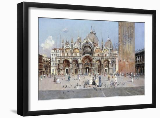 On the Piazza San Marco, Venice-Antonio Reyna Manescau-Framed Giclee Print