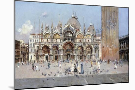 On the Piazza San Marco, Venice-Antonio Reyna Manescau-Mounted Giclee Print