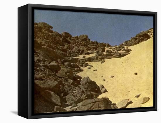 On the plateau of the Sahara, Egypt-English Photographer-Framed Premier Image Canvas