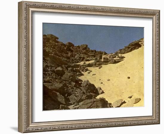 On the plateau of the Sahara, Egypt-English Photographer-Framed Giclee Print