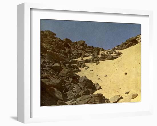 On the plateau of the Sahara, Egypt-English Photographer-Framed Giclee Print