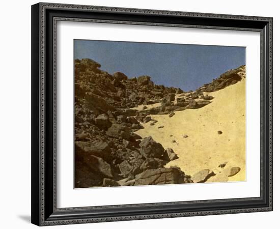 On the plateau of the Sahara, Egypt-English Photographer-Framed Giclee Print