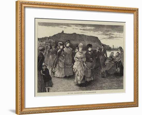 On the Promenade at Scarborough--Framed Giclee Print