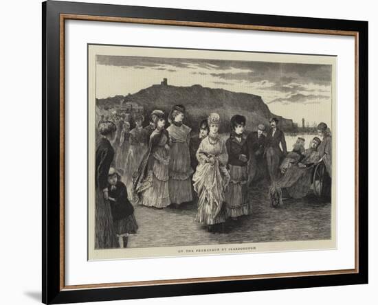 On the Promenade at Scarborough-null-Framed Giclee Print