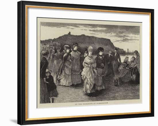 On the Promenade at Scarborough-null-Framed Giclee Print